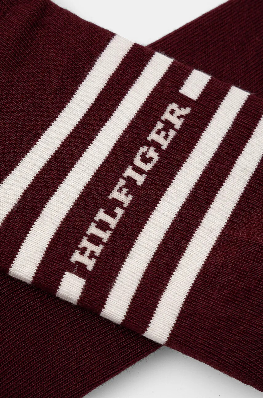 Шкарпетки Tommy Hilfiger 2-pack чоловічі колір бордовий 701229852