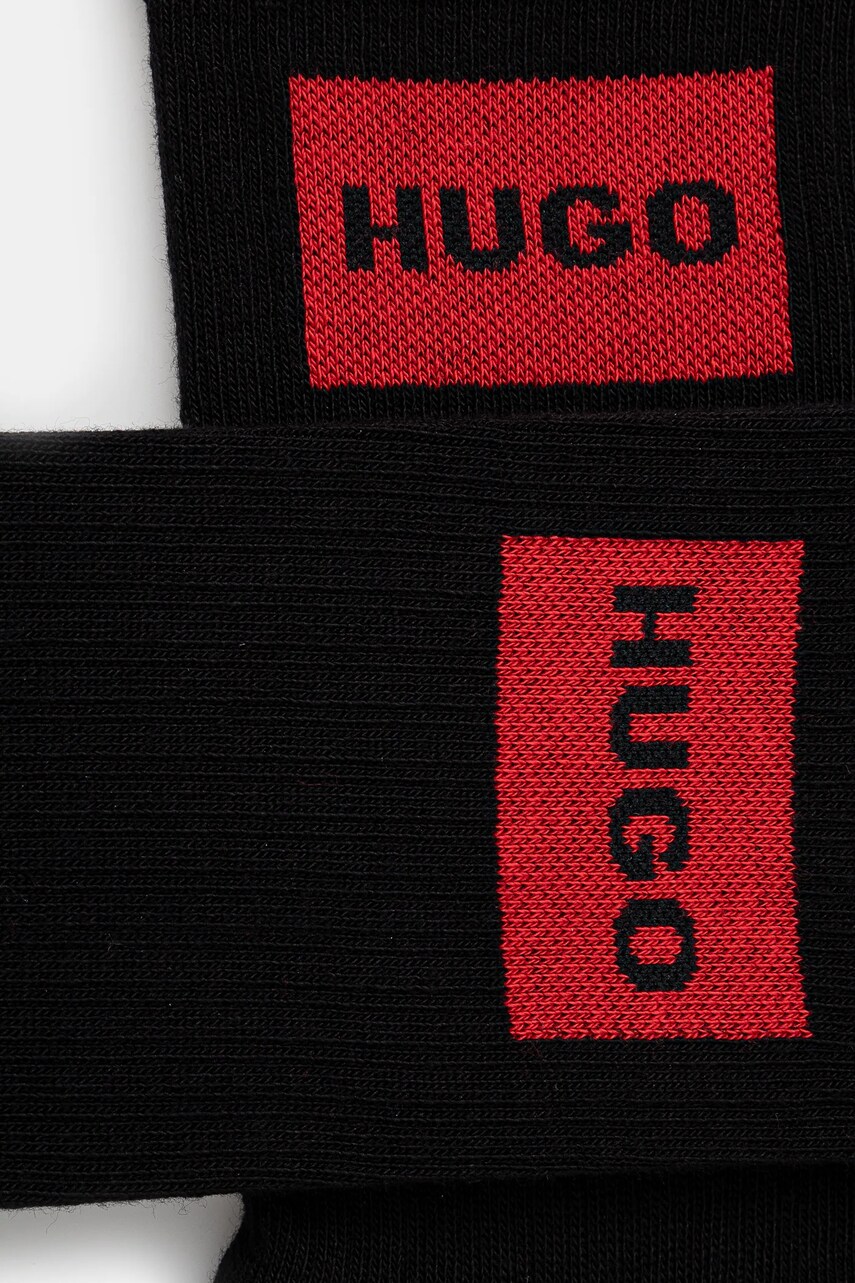 Шкарпетки HUGO 3-pack чоловічі колір чорний 50531515