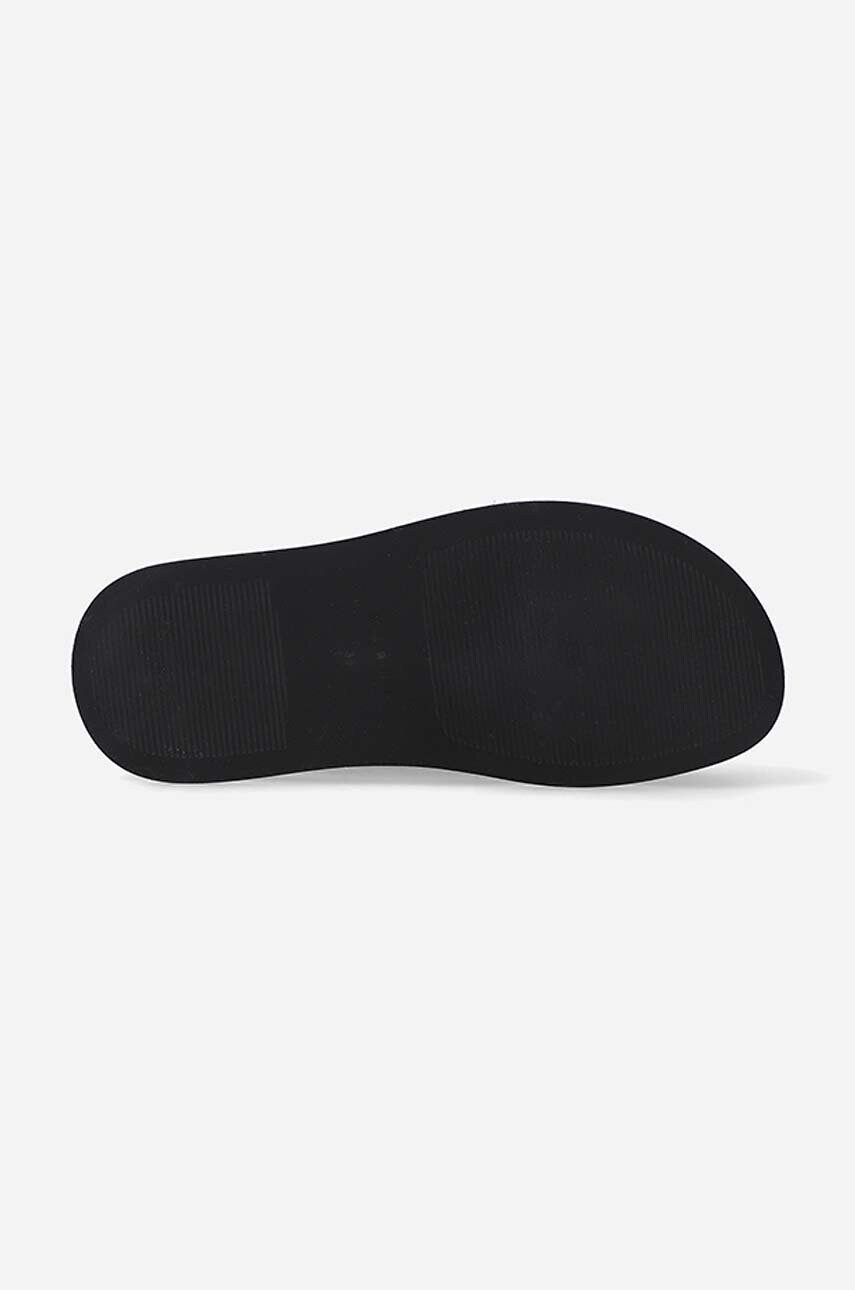 Шкіряні сандалі Marni Wedge Shoe жіночі колір чорний на платформі ZPMS007506.P3586.00N99-black