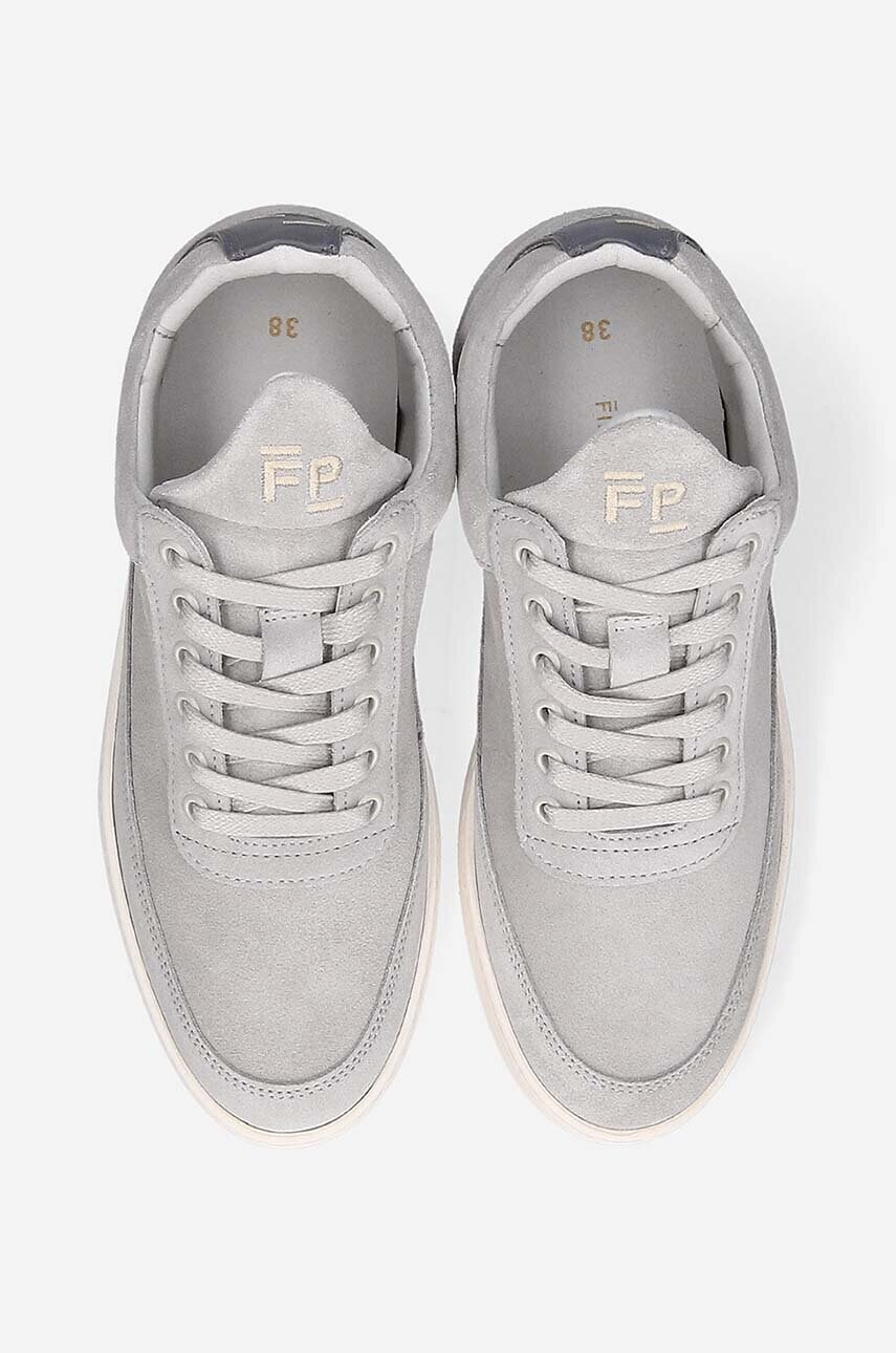 Замшеві кросівки Filling Pieces Low Top Suede колір сірий 10122791878-GREY
