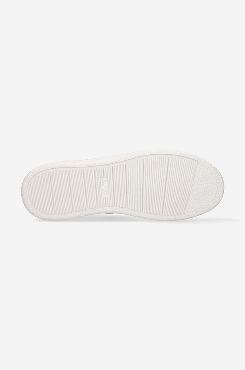 Шкіряні кросівки A.P.C. Plain колір білий PUAAW.M56112-WHITE