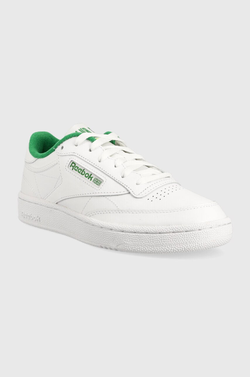 Шкіряні кросівки Reebok Club C 85 колір білий IE9387-white