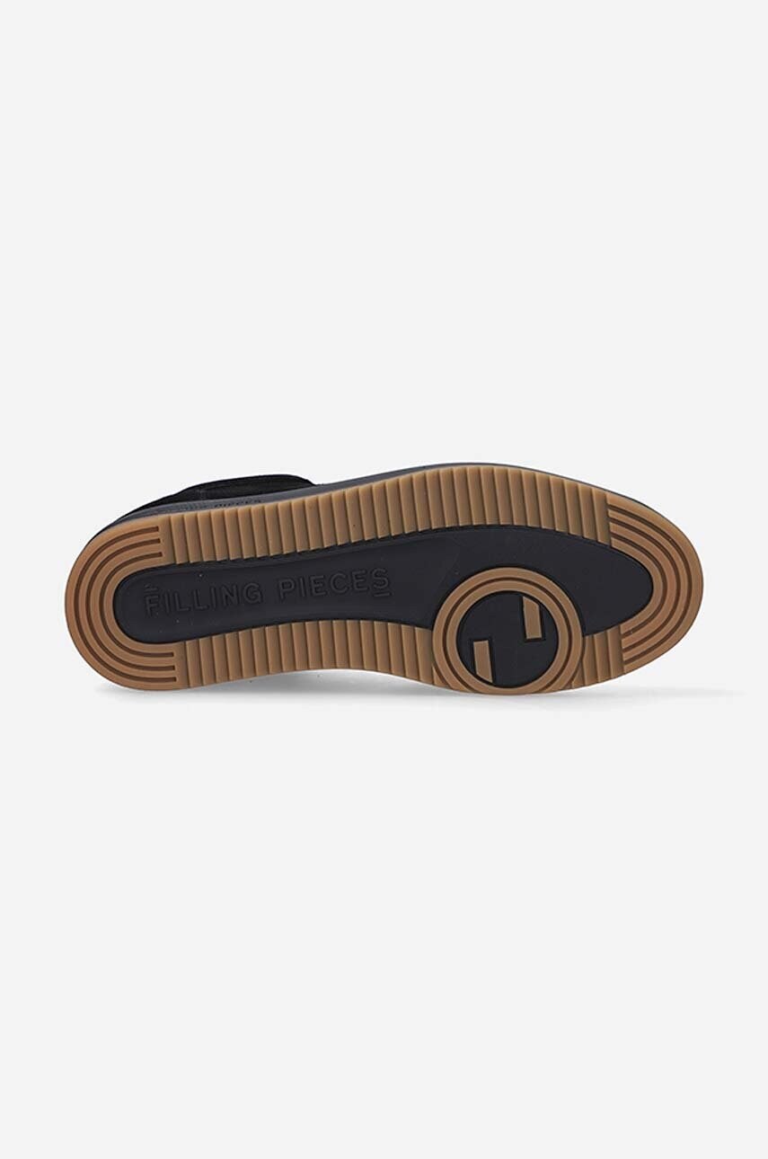 Замшеві кросівки Filling Pieces колір чорний 25122791861-BLACK