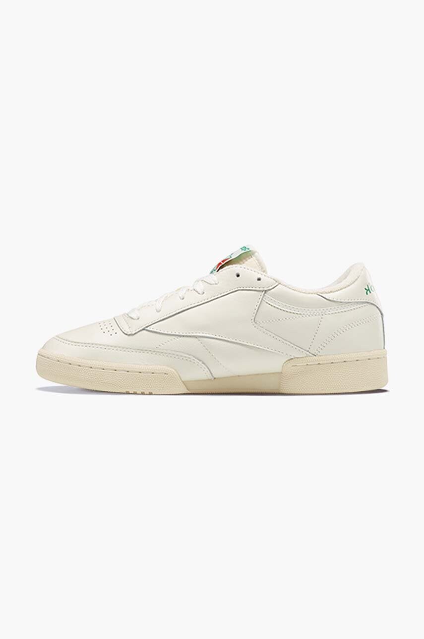 Шкіряні кросівки Reebok Classic Club C 1985 колір бежевий DV6434