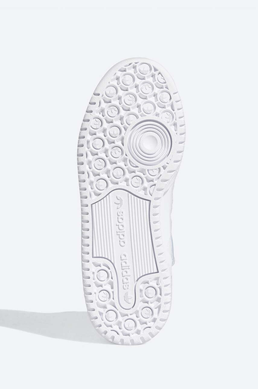 Шкіряні кросівки adidas Originals Forum Mid J колір білий FZ2086-white