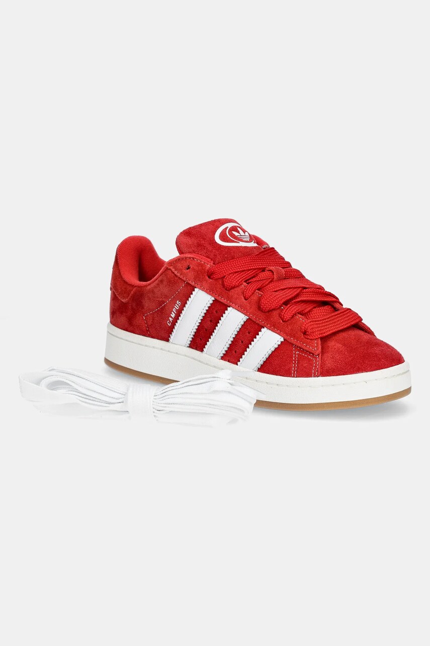 Замшеві кросівки adidas Originals Campus 00S колір червоний H03474-red