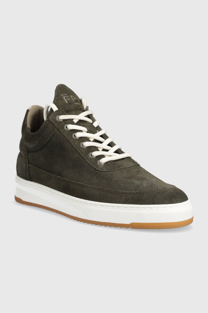 Замшеві кросівки Filling Pieces колір зелений 25122791926-brownish