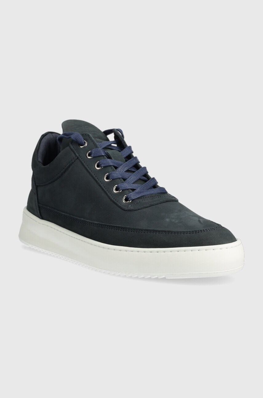 Замшеві кросівки Filling Pieces колір синій 25122842001-navy