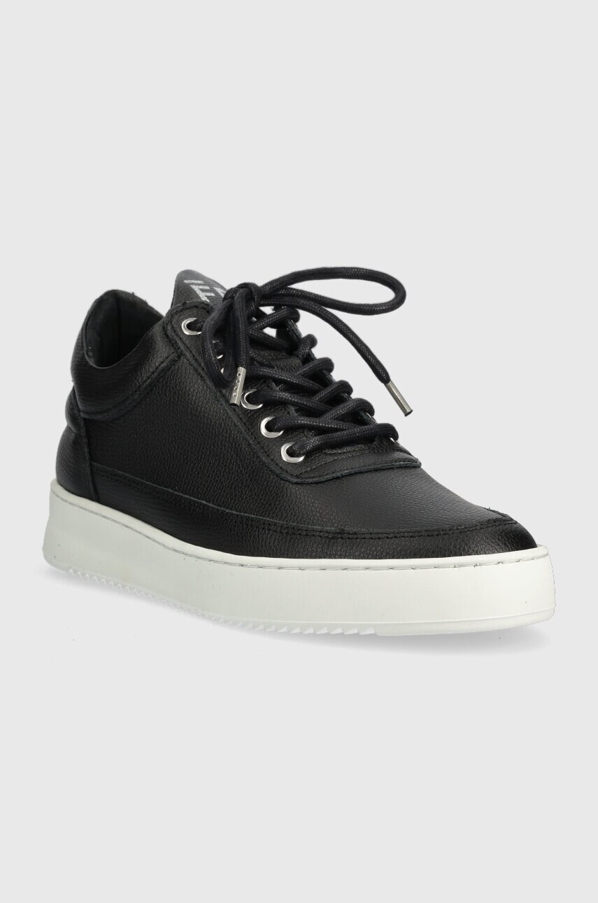 Замшеві кросівки Filling Pieces Low Top Ripple колір чорний
