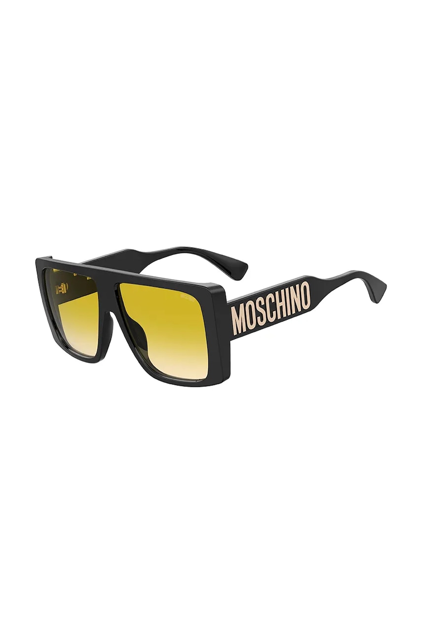 Сонцезахисні окуляри Moschino жіночі колір чорний