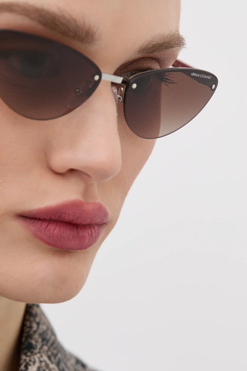 Сонцезахисні окуляри Armani Exchange жіночі колір сірий 0AX2049S