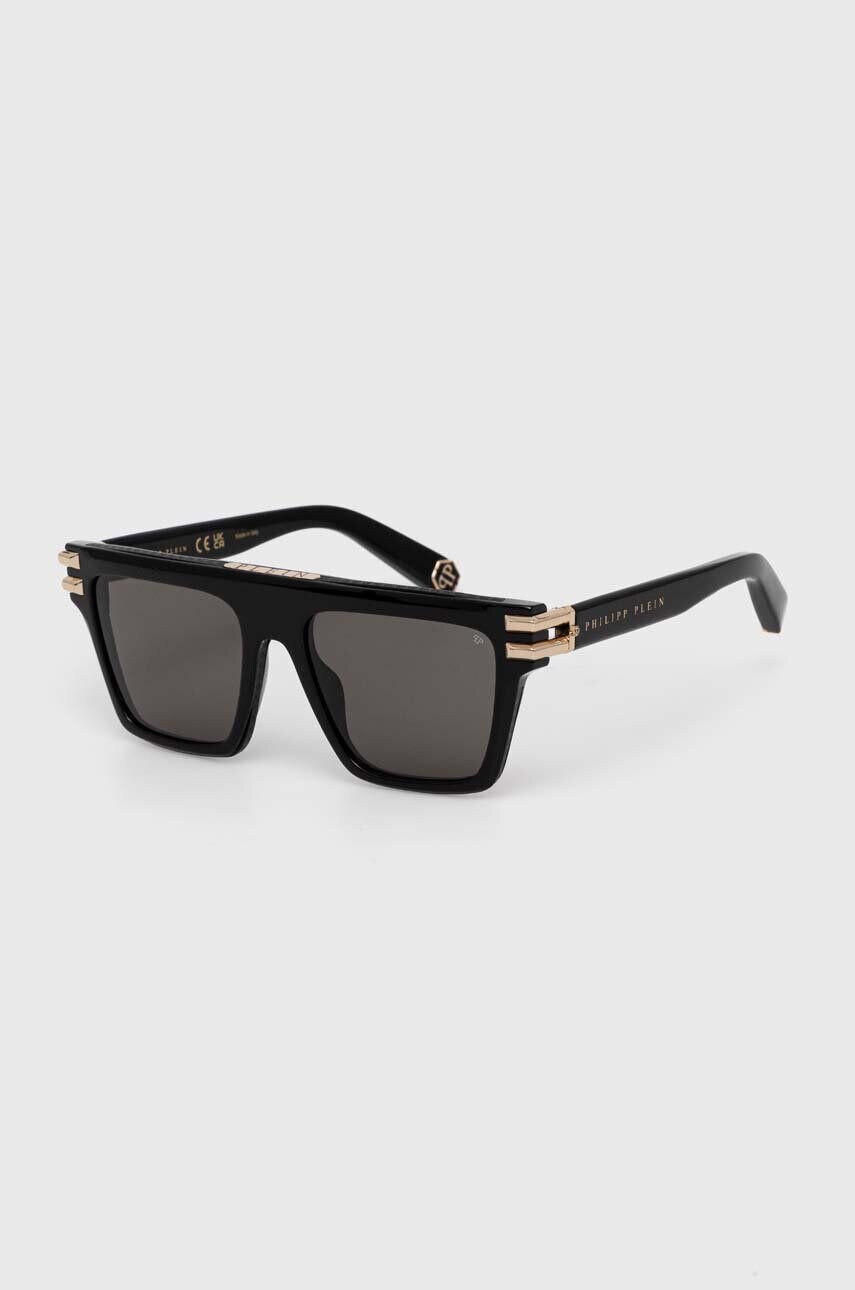 Сонцезахисні окуляри Philipp Plein жіночі колір чорний SPP108M_560700