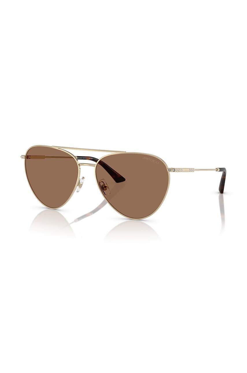 Сонцезахисні окуляри Jimmy Choo жіночі колір золотий 0JC4002B