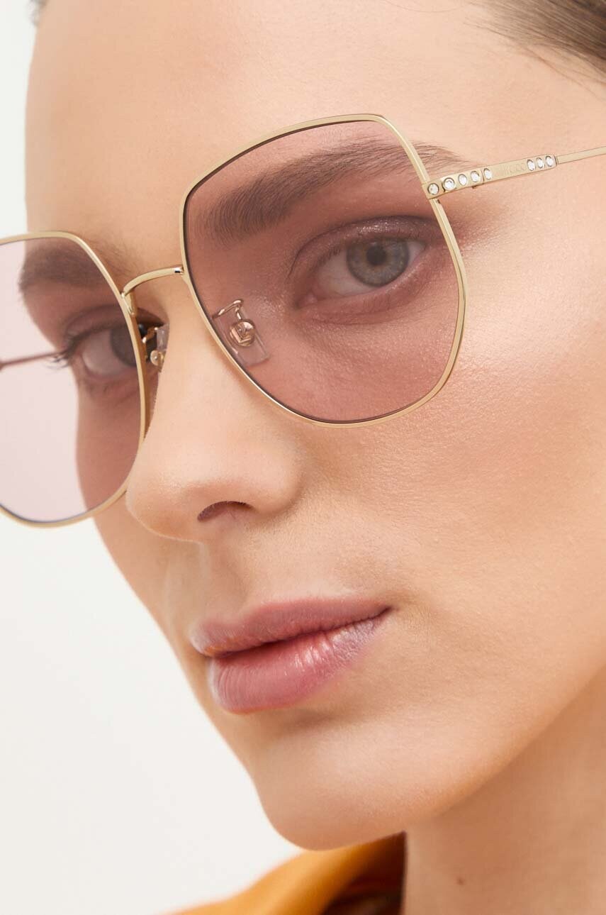 Сонцезахисні окуляри Jimmy Choo жіночі колір рожевий 0JC4006BD
