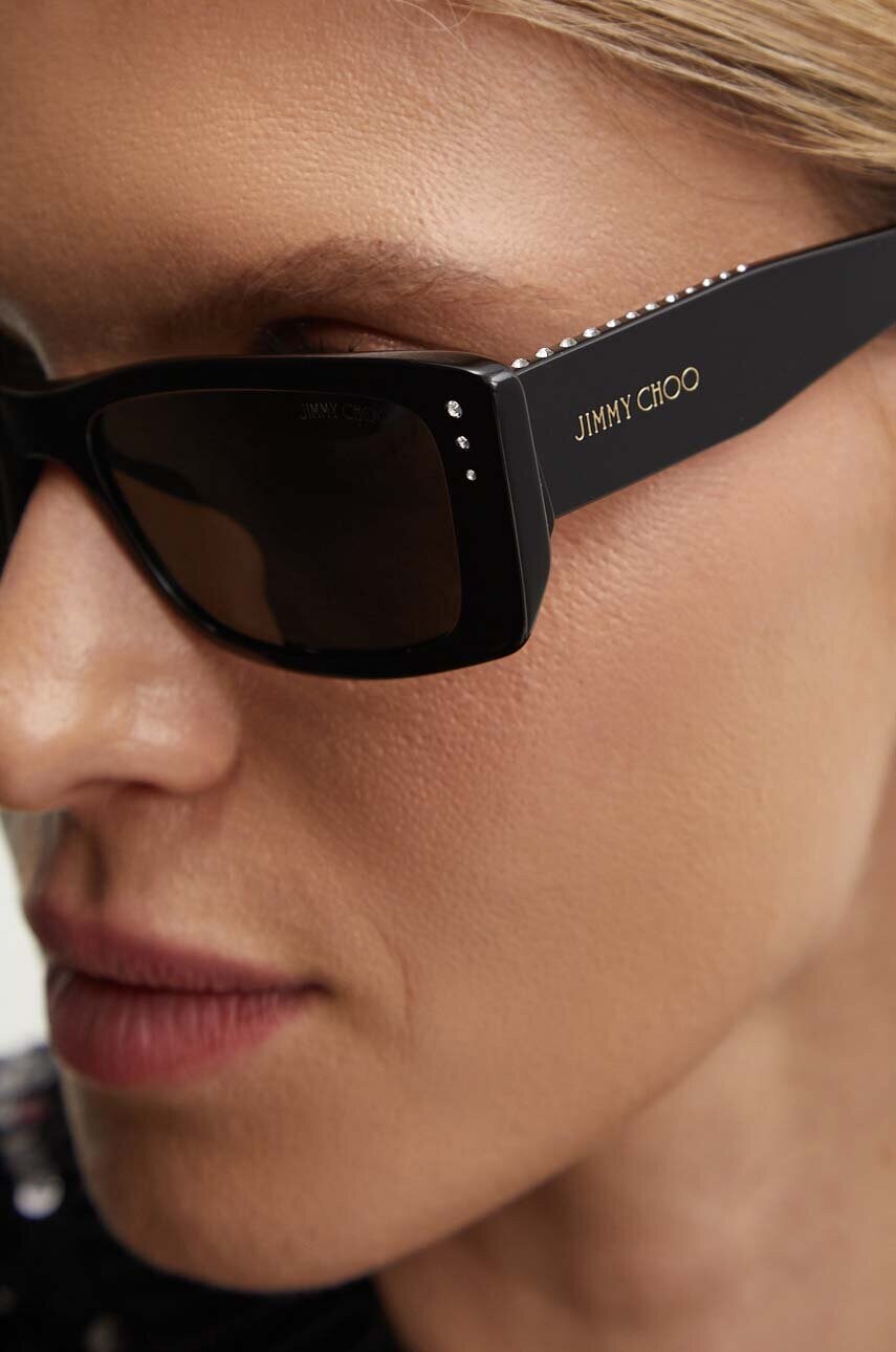 Сонцезахисні окуляри Jimmy Choo жіночі колір чорний 0JC5002BU