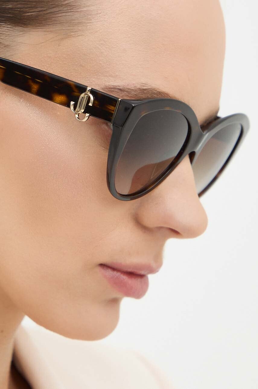 Сонцезахисні окуляри Jimmy Choo жіночі колір коричневий 0JC5007