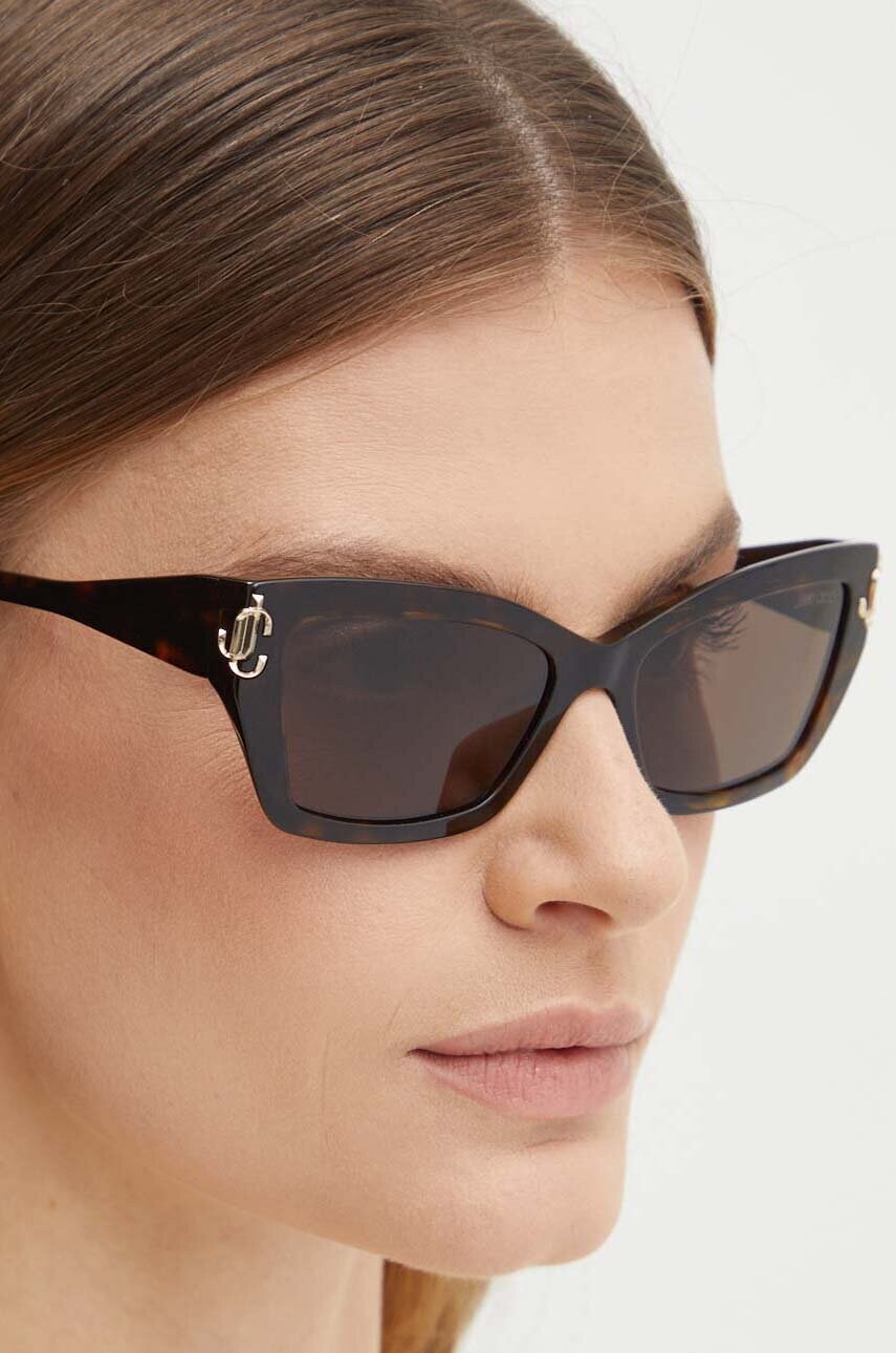 Сонцезахисні окуляри Jimmy Choo жіночі колір коричневий 0JC5011U