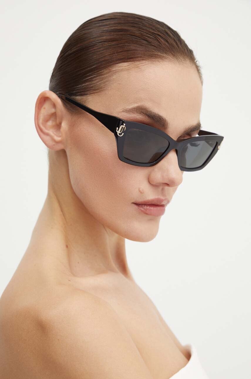 Сонцезахисні окуляри Jimmy Choo жіночі колір чорний 0JC5011U