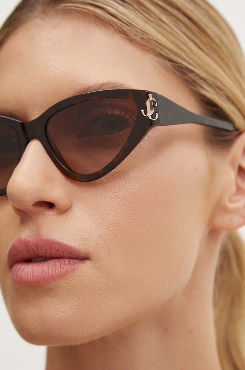 Сонцезахисні окуляри Jimmy Choo жіночі колір коричневий 0JC5019