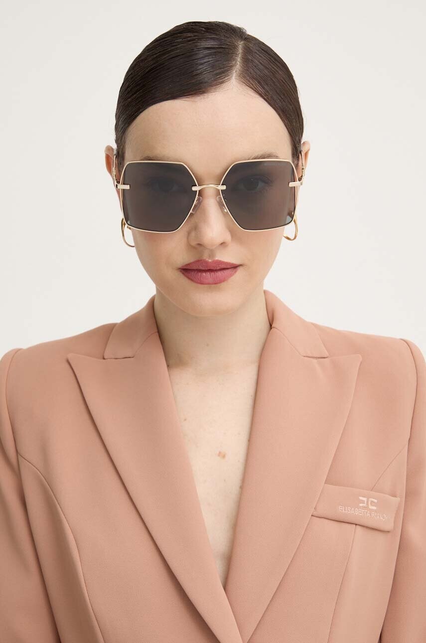Сонцезахисні окуляри Michael Kors SANYA жіночі колір золотий 0MK1157D