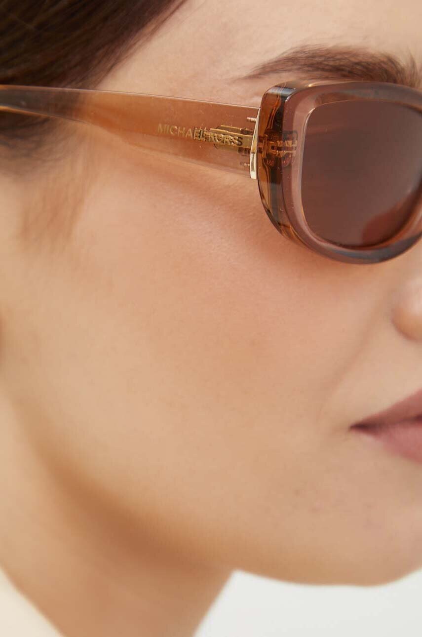 Сонцезахисні окуляри Michael Kors ASHEVILLE жіночі колір коричневий 0MK2210U