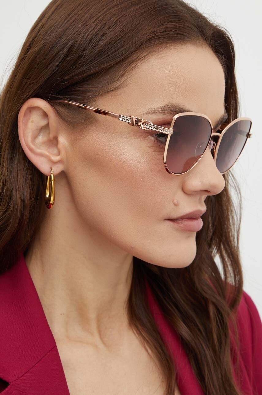 Сонцезахисні окуляри Michael Kors CATALONIA жіночі колір золотий 0MK1144B