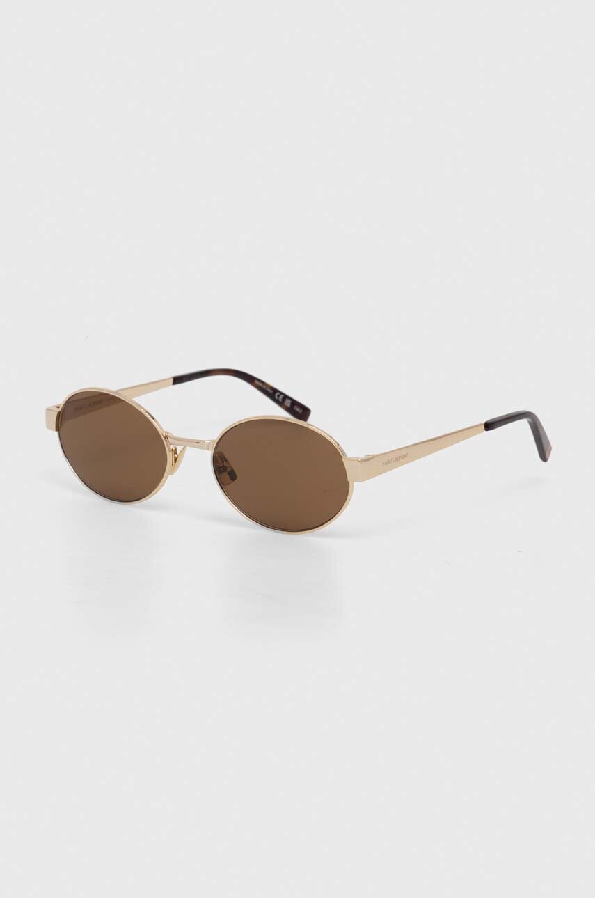 Сонцезахисні окуляри Saint Laurent жіночі колір золотий SL 692