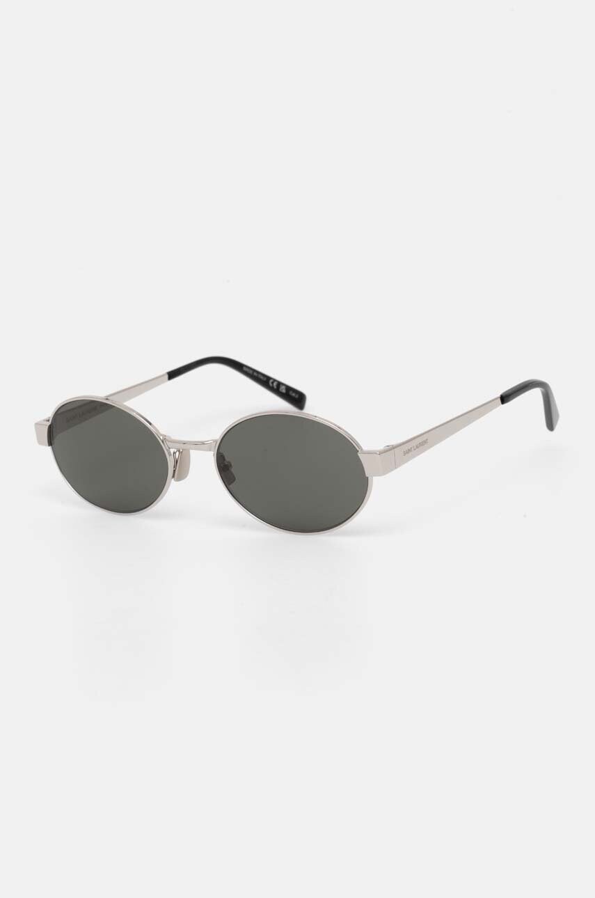 Сонцезахисні окуляри Saint Laurent жіночі колір срібний SL 692