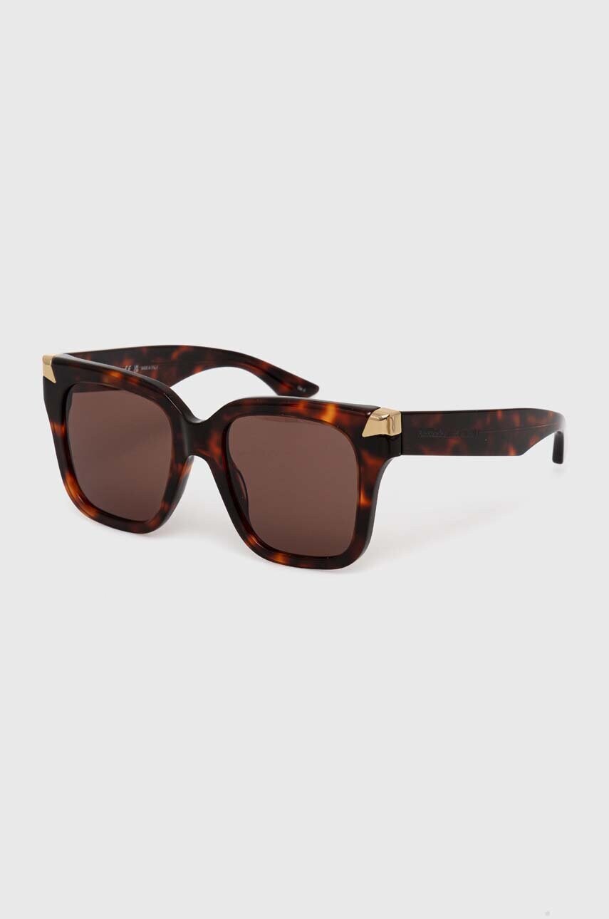Сонцезахисні окуляри Alexander McQueen жіночі колір коричневий AM0440S