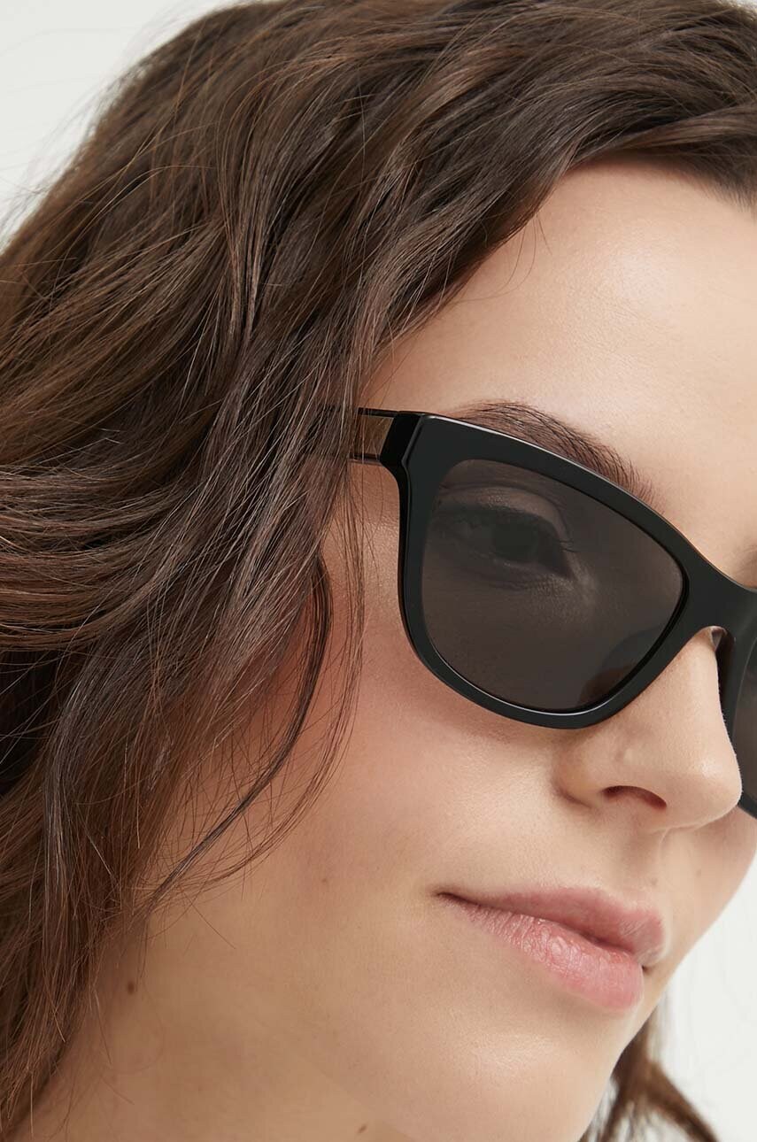 Сонцезахисні окуляри Emporio Armani жіночі колір чорний