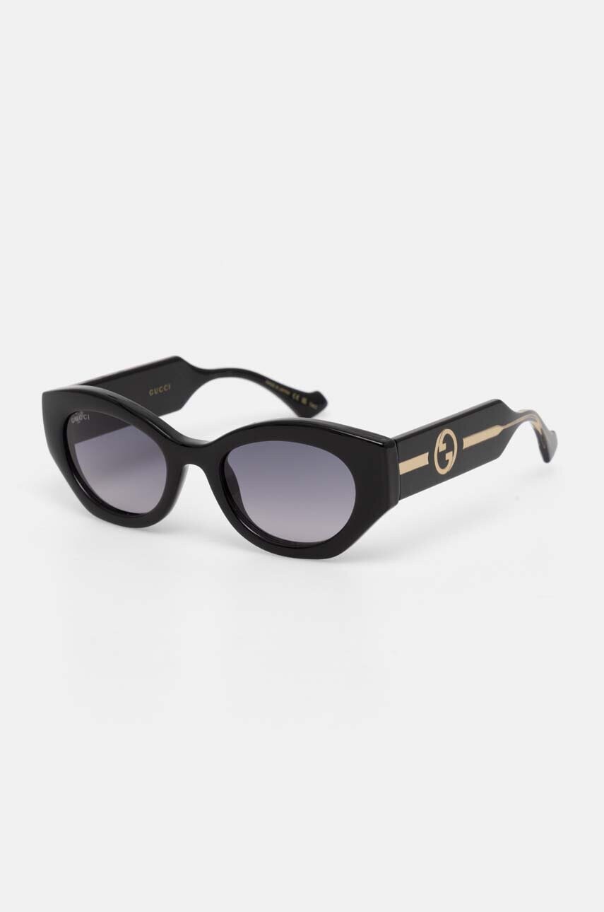 Сонцезахисні окуляри Gucci жіночі колір чорний GG1553S