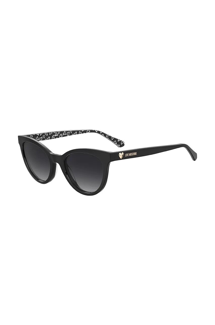 Сонцезахисні окуляри Love Moschino жіночі колір чорний MOL079/S