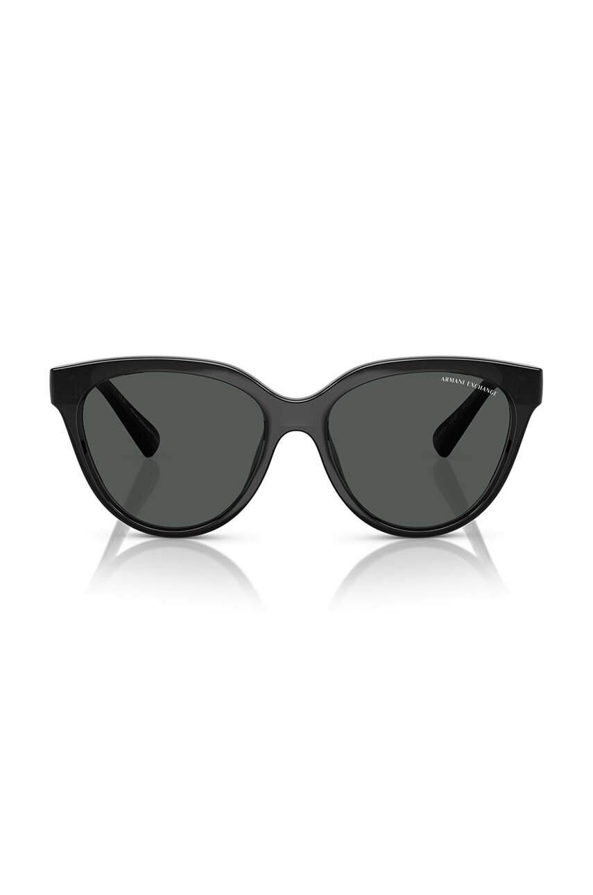 Сонцезахисні окуляри Armani Exchange жіночі колір чорний 0AX4148SU