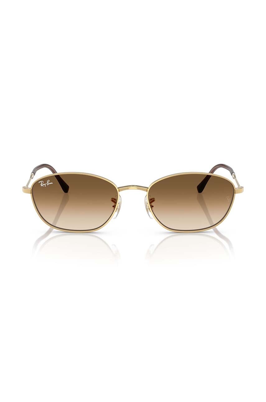 Сонцезахисні окуляри Ray-Ban жіночі колір золотий 0RB3749