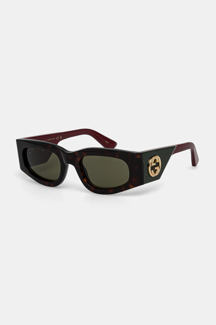 Сонцезахисні окуляри Gucci жіночі колір чорний GG1664S