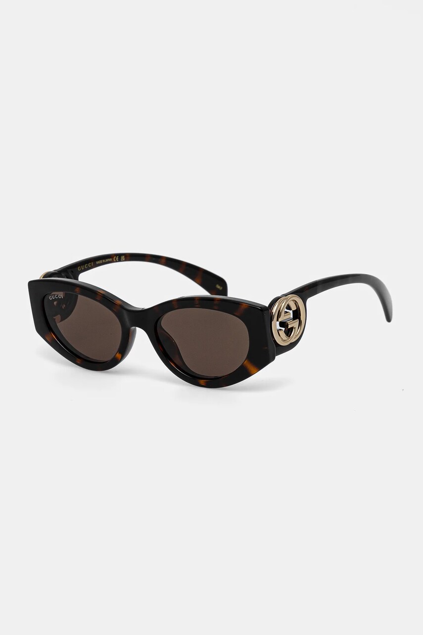 Сонцезахисні окуляри Gucci жіночі колір коричневий GG1691S