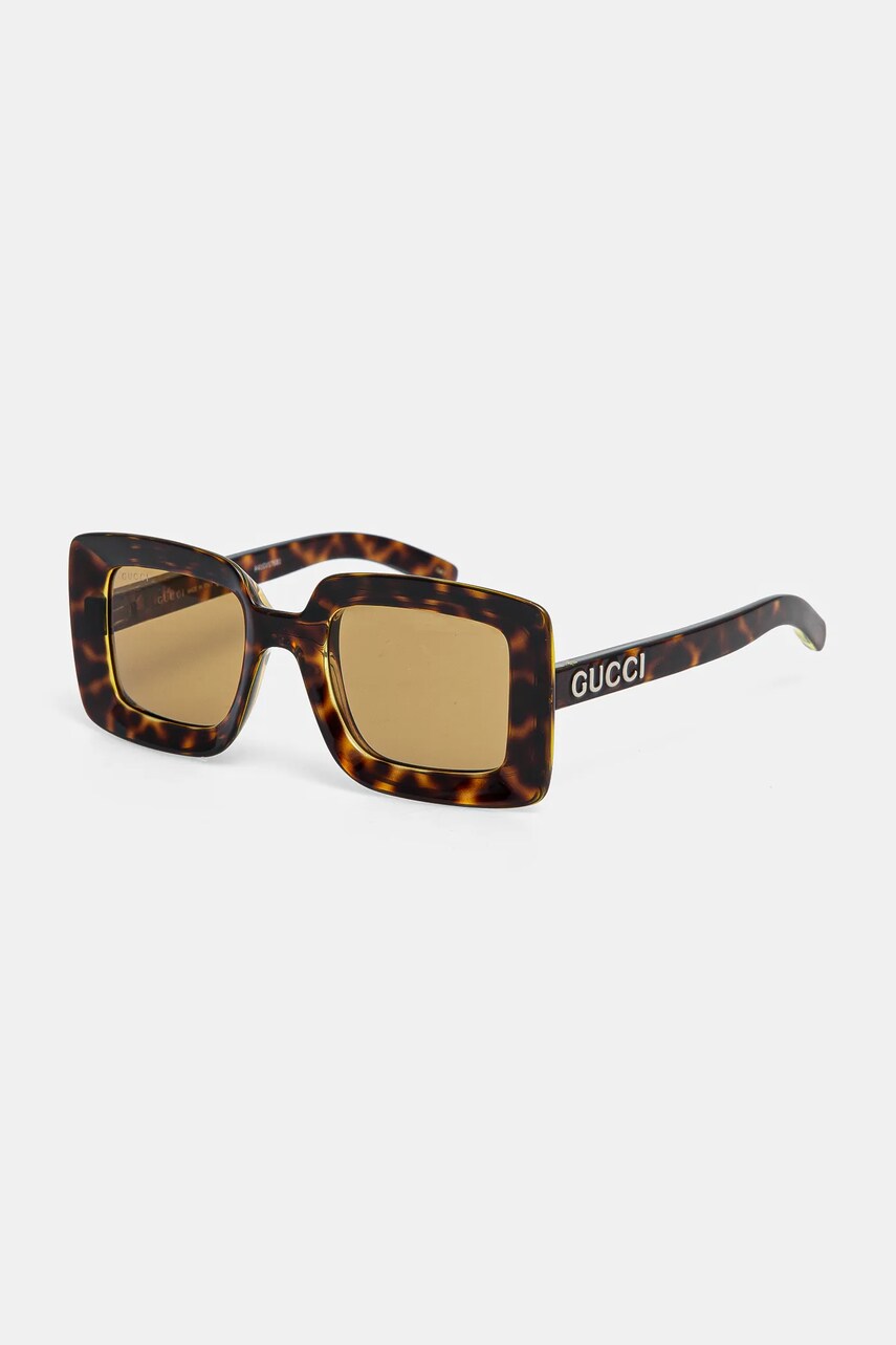 Сонцезахисні окуляри Gucci жіночі колір коричневий GG1718S