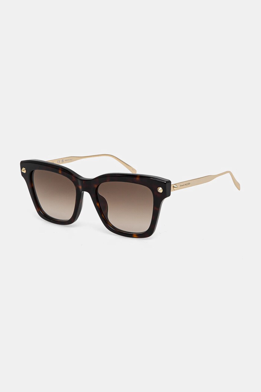 Сонцезахисні окуляри Alexander McQueen жіночі колір коричневий AM0483S