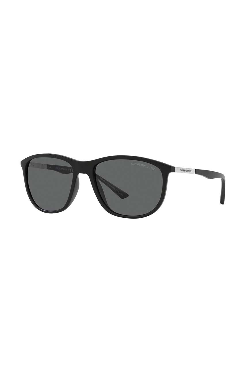 Сонцезахисні окуляри Emporio Armani чоловічі колір чорний