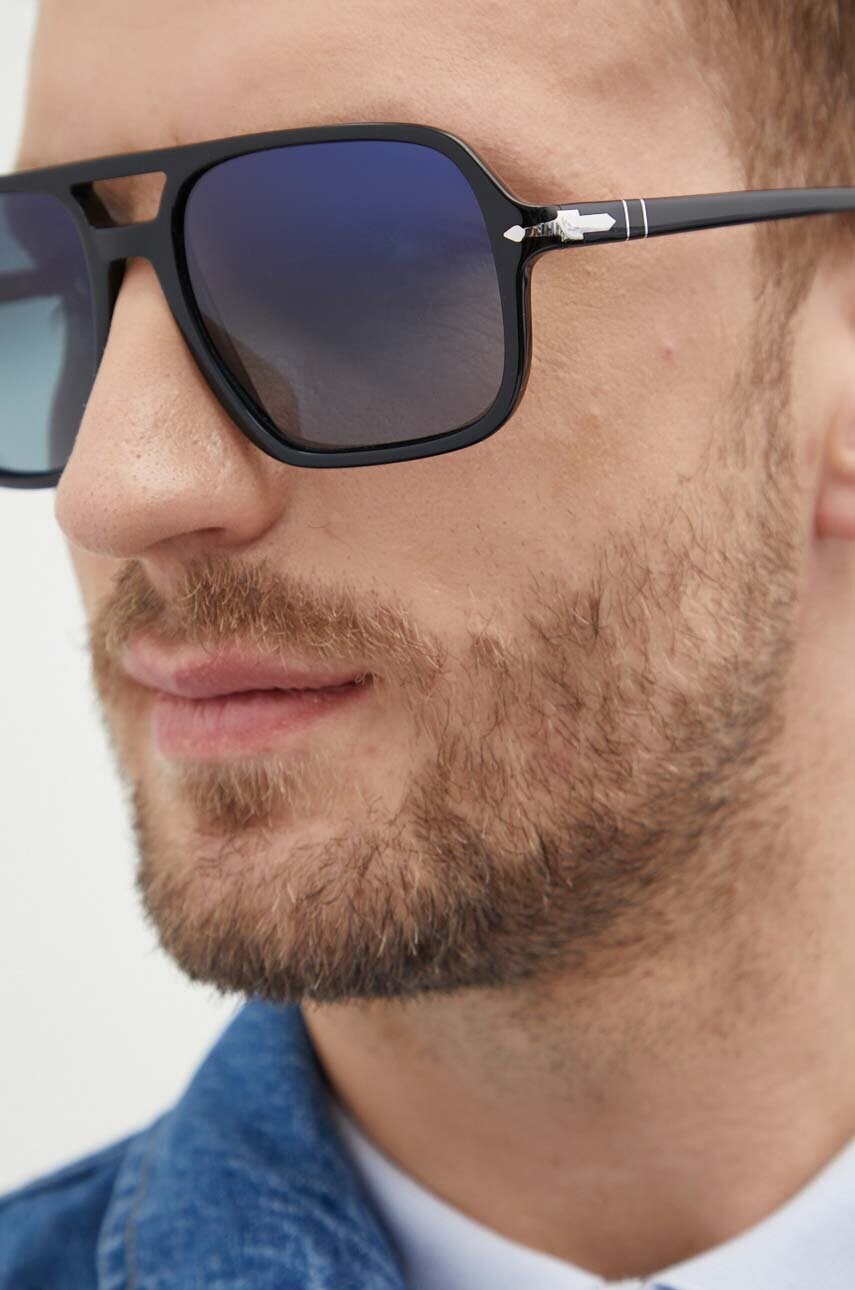 Сонцезахисні окуляри Persol чоловічі колір чорний 0PO3328S