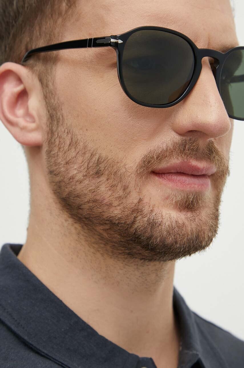 Сонцезахисні окуляри Persol чоловічі колір чорний 0PO3343S