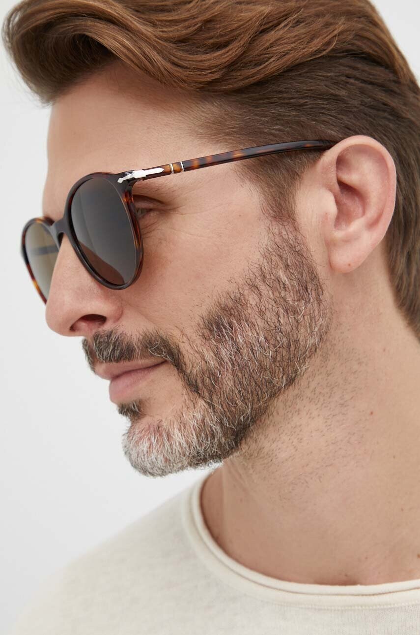 Сонцезахисні окуляри Persol чоловічі колір коричневий 0PO3350S