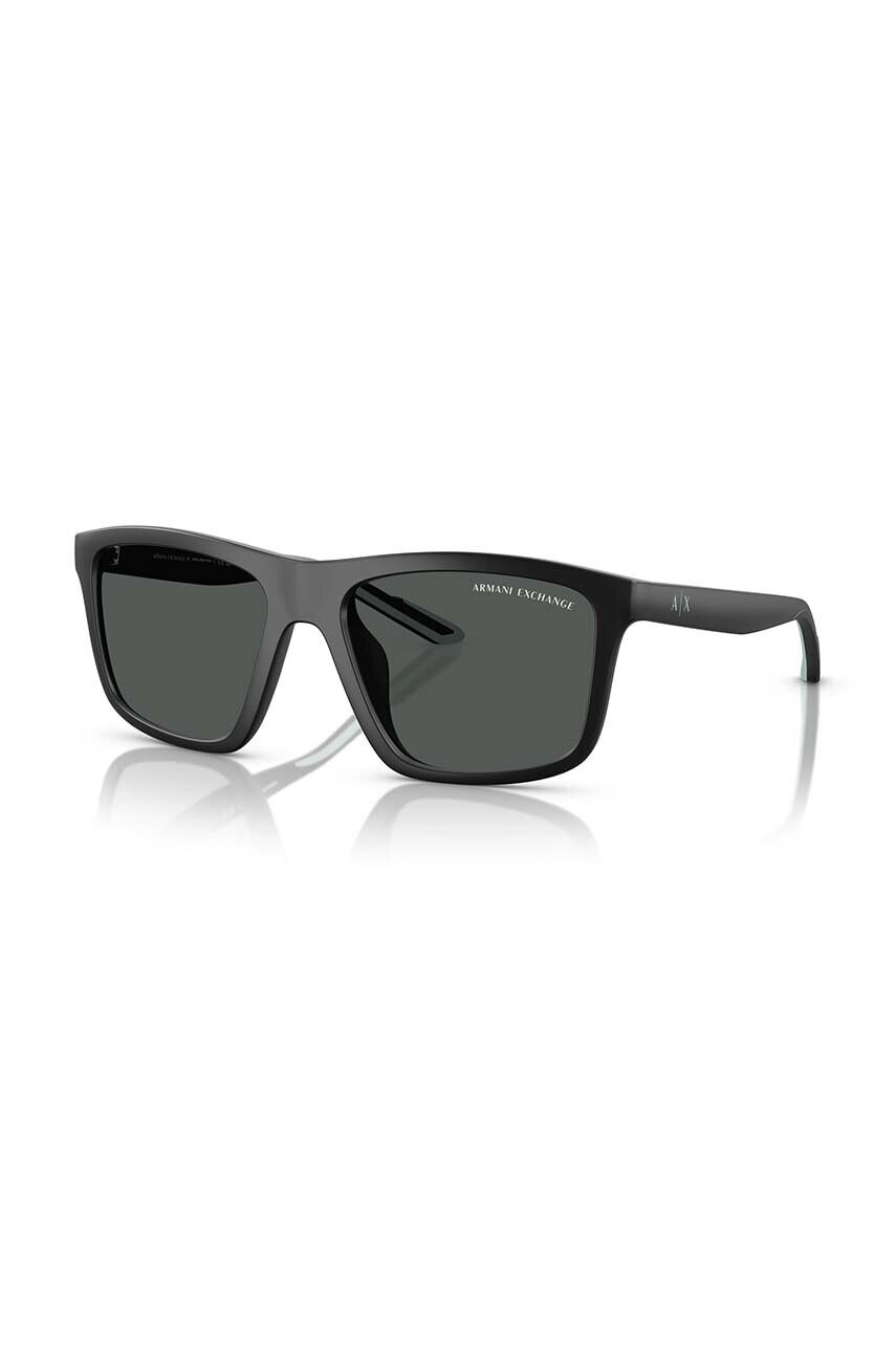Сонцезахисні окуляри Armani Exchange чоловічі колір чорний 0AX4149SU