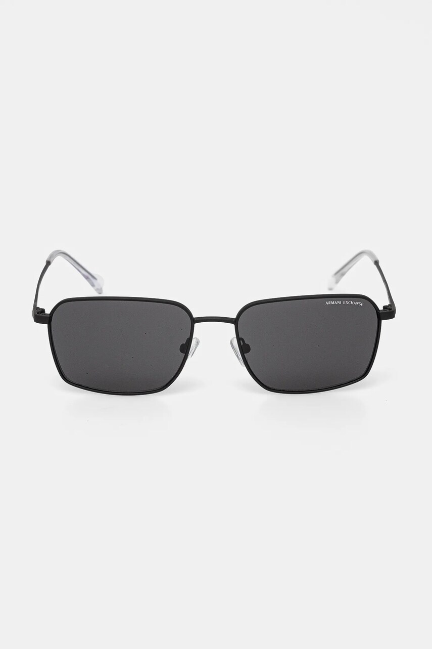 Сонцезахисні окуляри Armani Exchange чоловічі колір чорний 0AX2053S