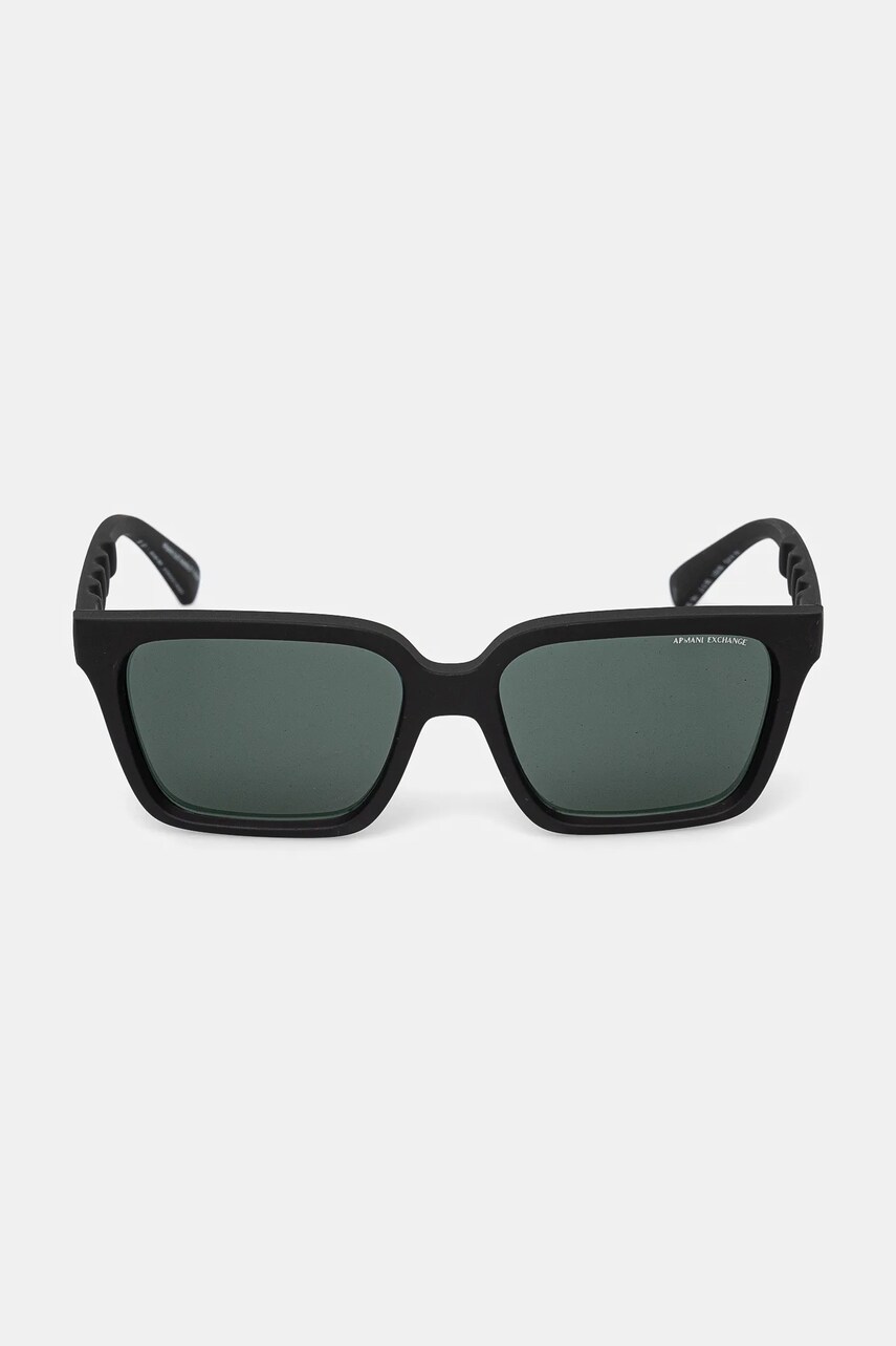 Сонцезахисні окуляри Armani Exchange чоловічі колір чорний 0AX4147S