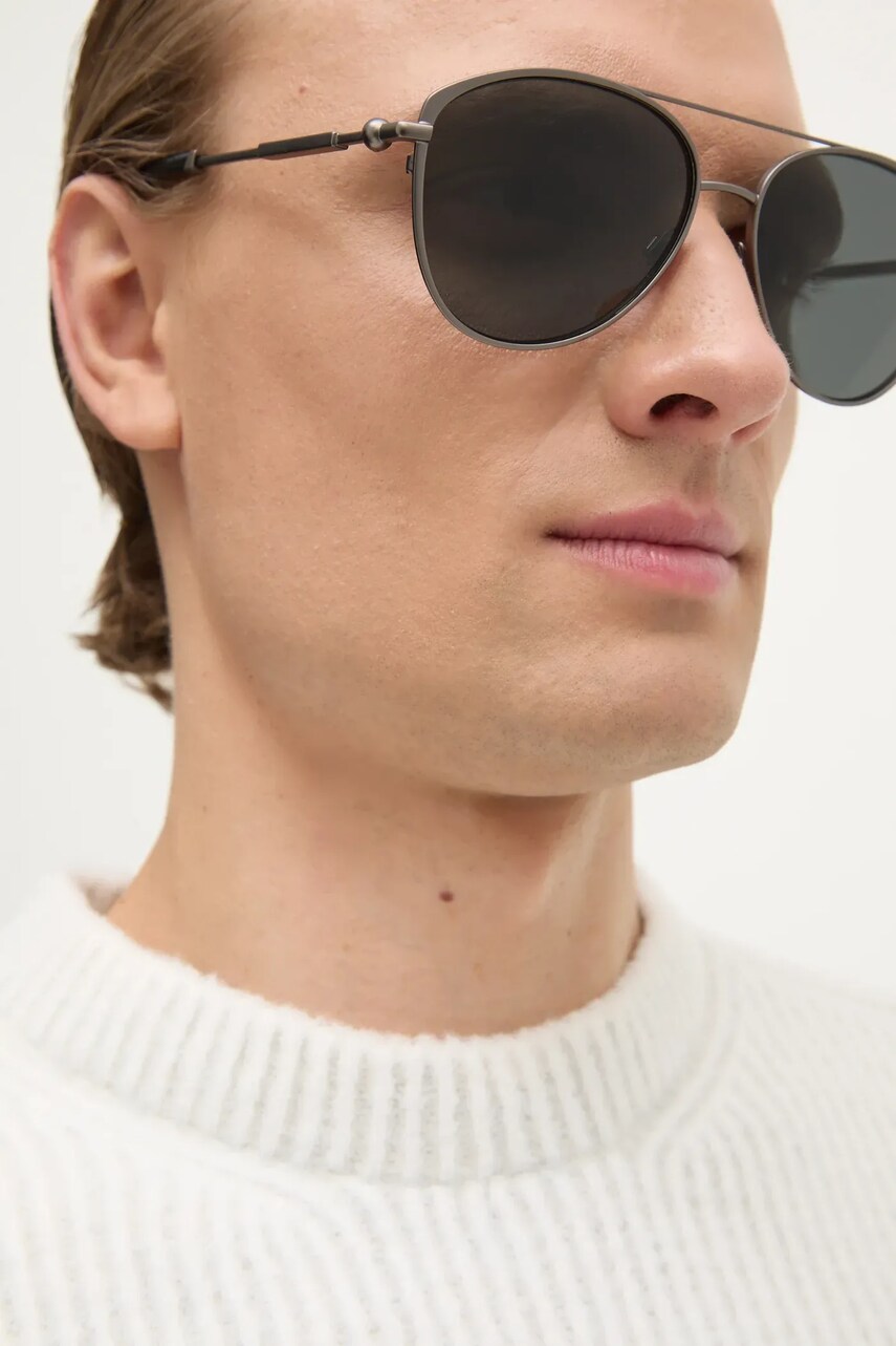 Сонцезахисні окуляри Burberry чоловічі колір сірий 0BE3157