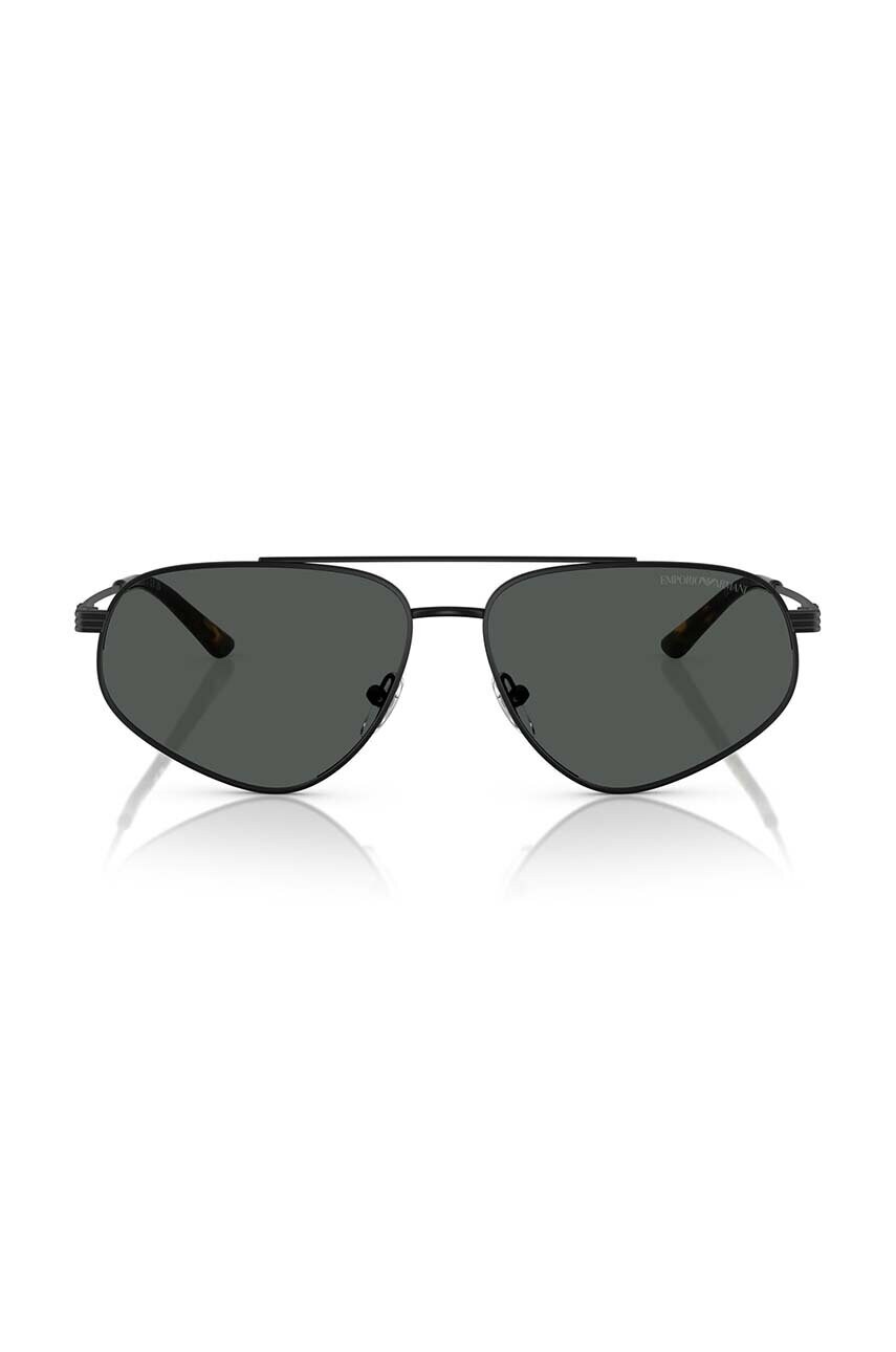 Сонцезахисні окуляри Emporio Armani чоловічі колір чорний 0EA2156