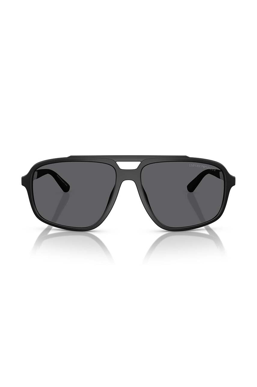 Сонцезахисні окуляри Emporio Armani чоловічі колір чорний 0EA4236U