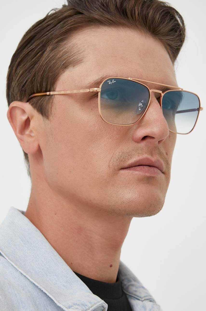 Сонцезахисні окуляри Ray-Ban колір рожевий
