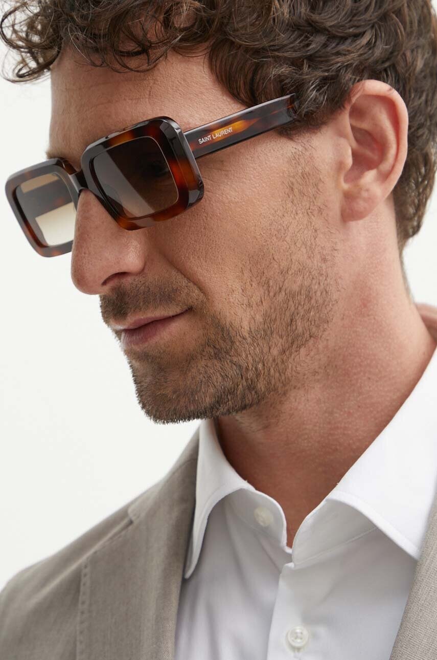 Сонцезахисні окуляри Saint Laurent колір чорний SL 534 SUNRISE